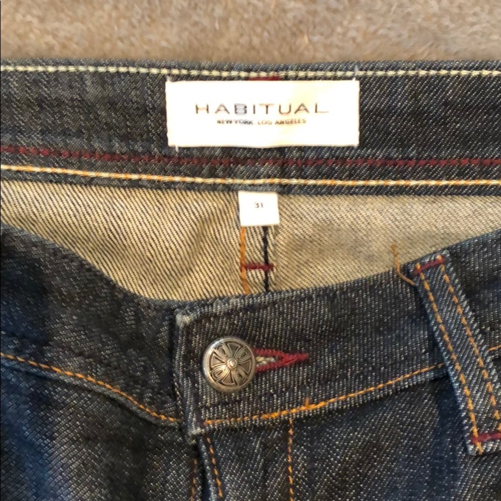 Habitual jeans. 30” inseam. Dark wash. Size 31